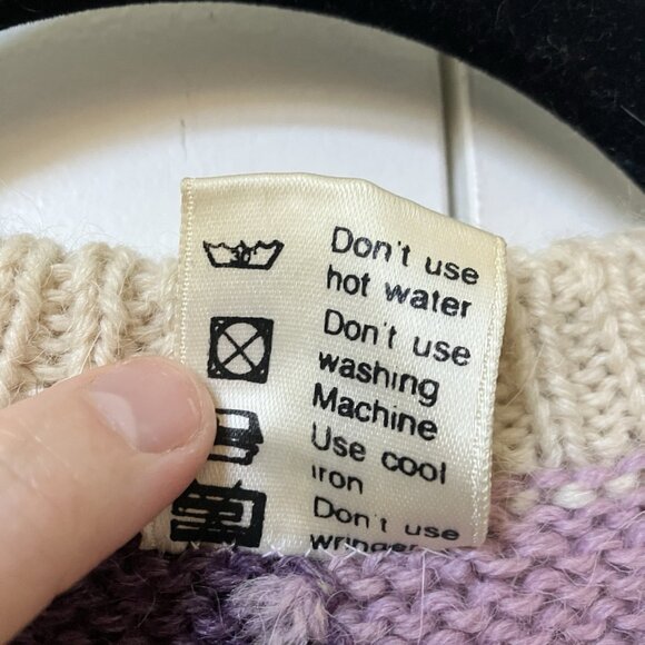 Vintage El Gran Pajaten Sweater Womens Wool Handcrafted Alpaca Wool Knit - Picture 4 of 8